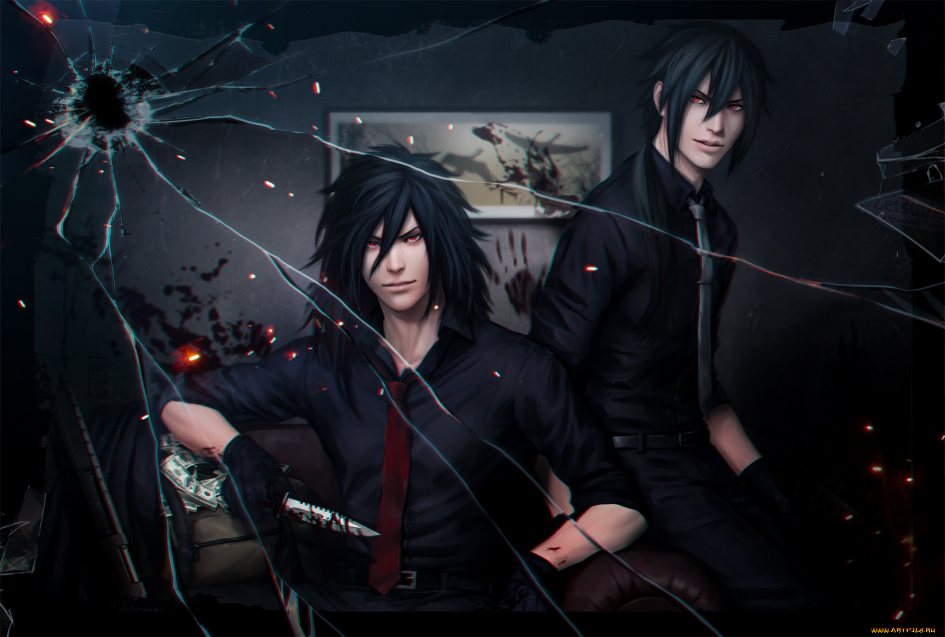 , naruto, izuna, uchiha, art, anime, , , madara, , , , 